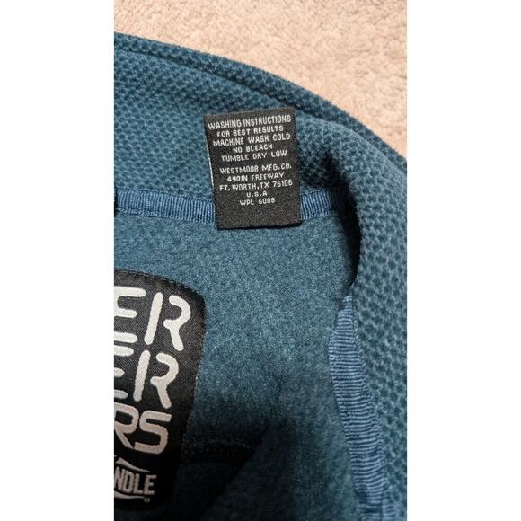 Powder River Outfitters by Panhandle Jacket Womens Sz XL Blue Half Zip - Picture 5 of 7